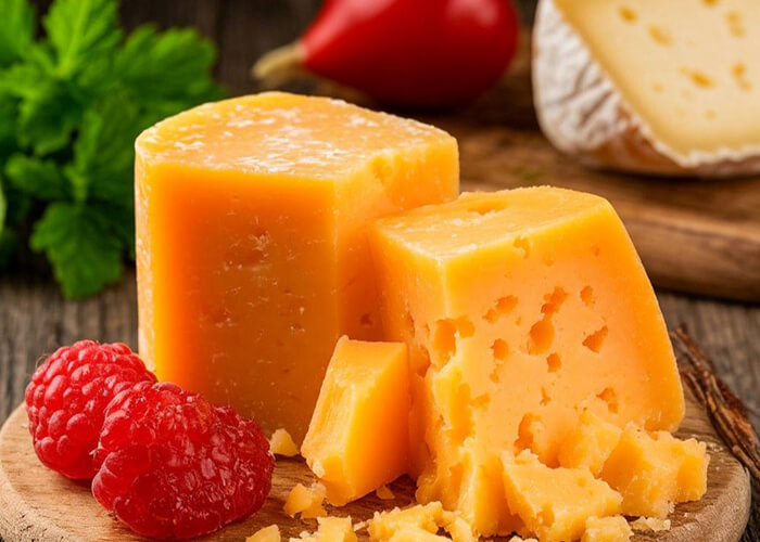 После просолки сыр извлекают из рассола, выкладывают на ткань и дают ему просохнуть несколько суток, постоянно переворачивая. Теперь начинается процесс вызревания продукта, который оставляют во влажном помещении при температуре 10-14 градусов. Головки сыра время от времени нужно очищать от плесени щеткой и обмывать теплой водой. Чтобы не тратить на такую обработку время, сыр можно сразу же после обсушки покрыть слоем воска.